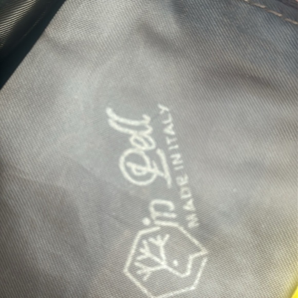 Cristina Italy real leather happy sunny yellow drawstring bucket bag w/strap - Picture 9 of 9